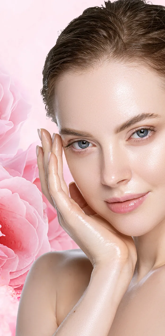 素肌の綺麗な女性